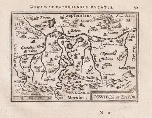 Oswic. et Zatoriensis Ducatus / Oswiecz et Zator - Oswieczin Auschwitz Zator / Polska Polen Poland / carte map