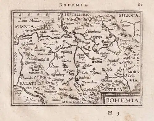 Bohemia - Böhmen Bohemia / Cechy Czech Tschechien / Prague Plzen Praha Prag / carte map Karte / Epitome du th