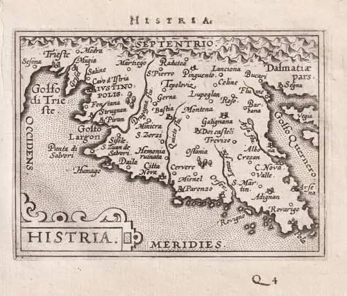 Histria - Istria Istrien / Kroatien Croatia / Italia Italien Italy / Slowenien Slovenia / carte map Karte / Ep