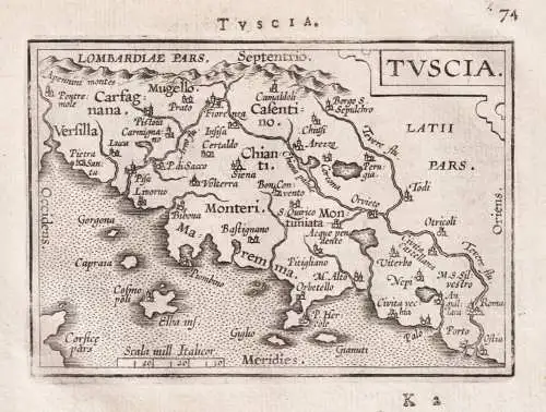 Tuscia - Toscana Toskana Firenze / Italia Italy Italien  / carte map Karte / Epitome du theatre du monde / The