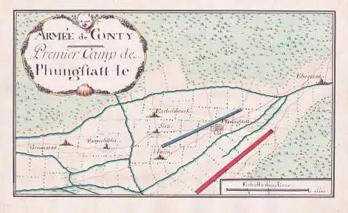 Armée de Conty. Premier Camp de Phungstatt. - Pfungstadt Eberstadt Eschollbrücken Eich Hahn Crumstadt Wasser