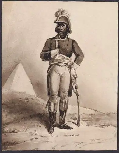 (Soldat in Uniform / Soldier in uniform) - France Frankreich Pyramide Pyramid Egypt Ägypten