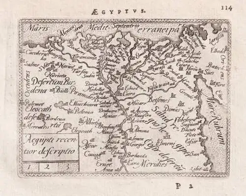 Aegyptus / Aegipti recentior descriptio - Egypt Ägypten Africa Afrika Afrique / carte map Karte / Epitome du