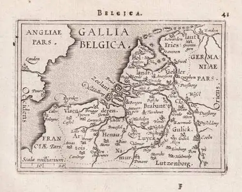 Belgica / Gallia Belgica - Belgique Belgium Belgien Nederland Niederlande Netherlands Holland / carte map Kart