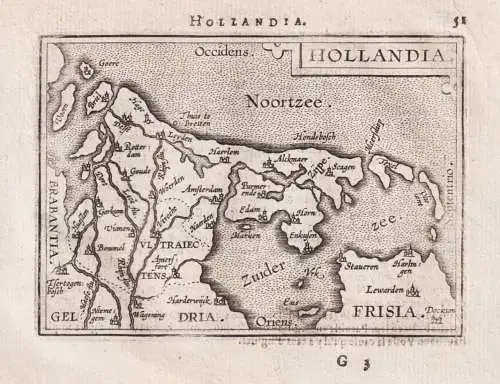 Hollandia - Holland Nederland Netherlands Niederlande / carte map Karte / Epitome du theatre du monde / Theatr