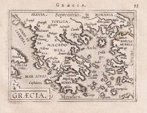 Graecia - Greece Griechenland Archipelago / carte map Karte / Epitome du theatre du monde / Theatro del Mondo