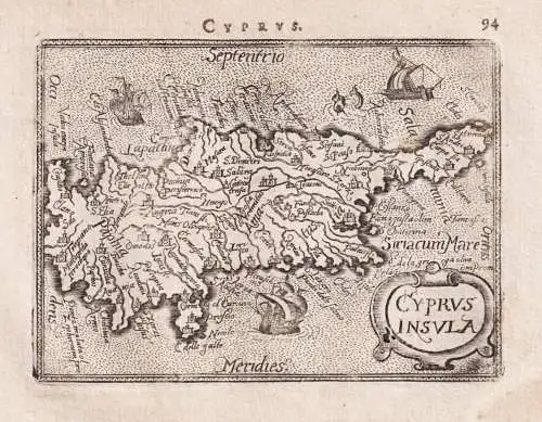 Cyprus / Cyprus insula - Zypern Chyphre / island Insel / Greece Griechenland / carte map Karte / Epitome du th