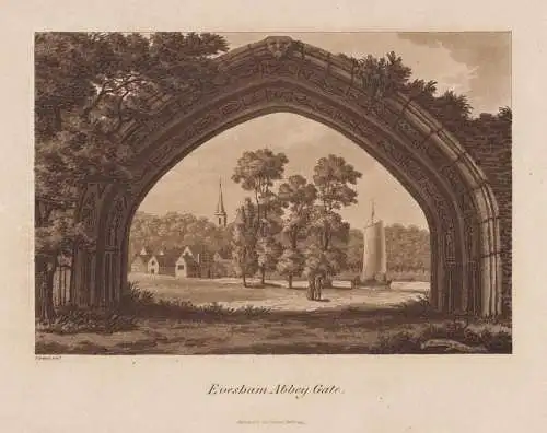 Evesham Abbey Gate - Evesham Abbey Worcestershire England / Great Britain Großbritannien UK United Kingdom