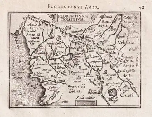 Florentinus Ager / Florentinum Dominium - Firenze Florence Florenz Toscana Toskana / Italia Italy Italien / ca