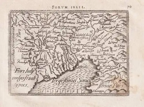 Forum Iulii / Fori Iuly vulgo friuli typus - Friuli Friaul Udine Italia Italy Italien / carte map Karte / Epit