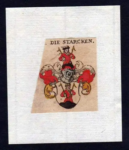 17. Jh Stark Starken Wappen coat of arms heraldry Heraldik