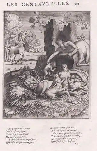 Les centaurelles- Centaurides centauresses breast-feeding Stillen / mythology Mythologie