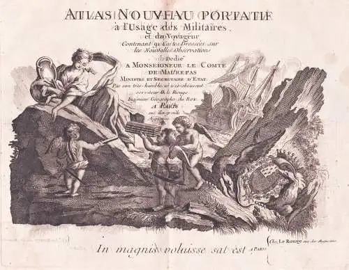 Atlas Nouveau Portatif a l'Usage des Militaires .. - Titel Titelblatt title Atlas
