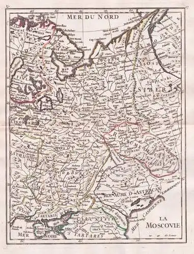 La Moscovie - Russia Russland Ukraine / Karte map