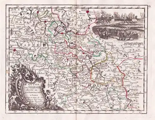 Le Duche de Silesie - Schlesien Silesia / Polska Polen Poland / Karte map carte