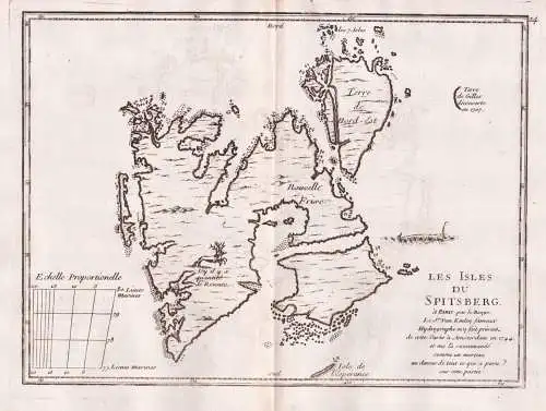 Les Isles du Spitsberg - Svalbard Spitzbergen / Norge Norway Norwegen / Karte map