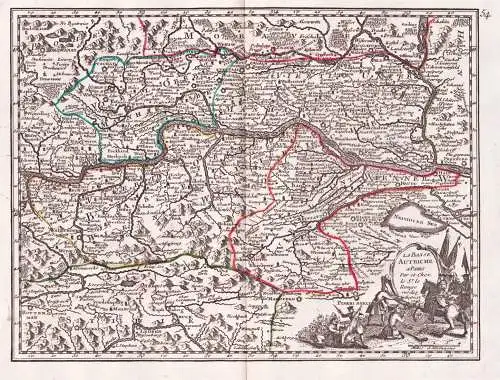 La Basse Autriche - Kärnten Steiermark Oberösterreich / Leoben Wien Österreich / Karte map carte