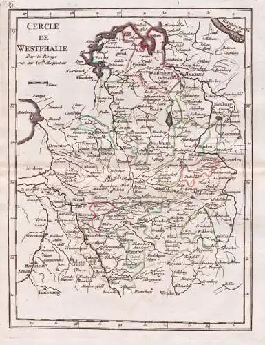 Cercle de Westphalie - Nordrhein-Westfalen Paderborn Kassel Emden Oldenborg / Düsseldorf Wesel Köln Osnabrü