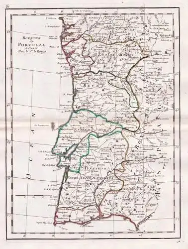 Royaume de Portugal - Portugal Faro Porto Lisboa Leiria / Karte map