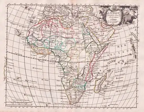 L'Afrique - Afrika Africa Madagascar / Kontinent continent / Karte map
