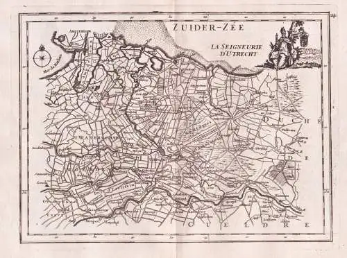La Seigneurie d'Utrecht - Utrecht Amsterdam / Nederland Niederlande Netherlands Holland / Karte map