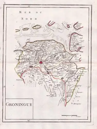 Groningue - Groningen Nederland Holland Niederlande Netherlands / Karte map
