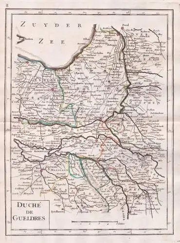 Duche de Gueldres - Gelderland Nederland Arnheim / Niederlande Holland Netherlands / Karte map