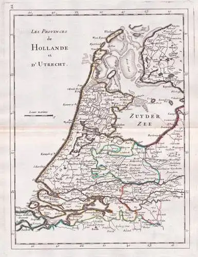 Les provinces de Hollande et d'Utrecht - Utrecht Nederland Holland Niederlande Netherlands / Karte map