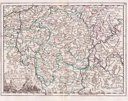 Duche de Luxembourg - Luxembourg Luxemburg / carte Karte map