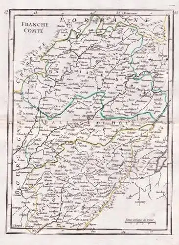Franche comte - Franche Comte Besancon / France Frankreich / carte Karte map