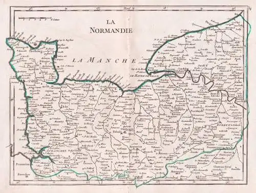La Normandie - Normandie Normandy / Frankreich France / carte Karte map
