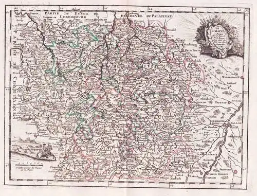 La Lorraine - Lorraine Lothringen France Frankreich / carte Karte map