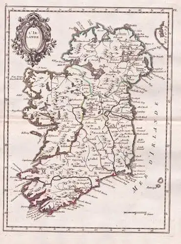 L'Irlande - Ireland Great Britain Dublin Waterford / Karte map