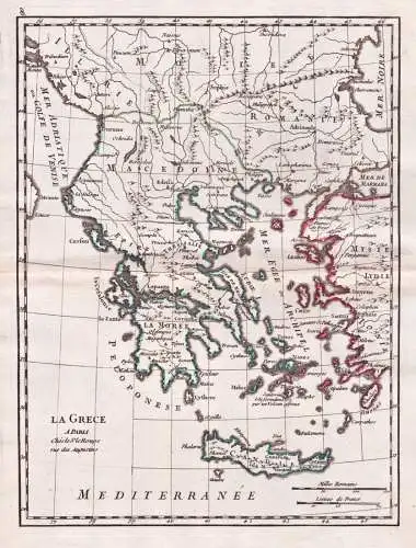 La Grece - Greece Griechenland Corfu Korfu Heraklion / Karte map