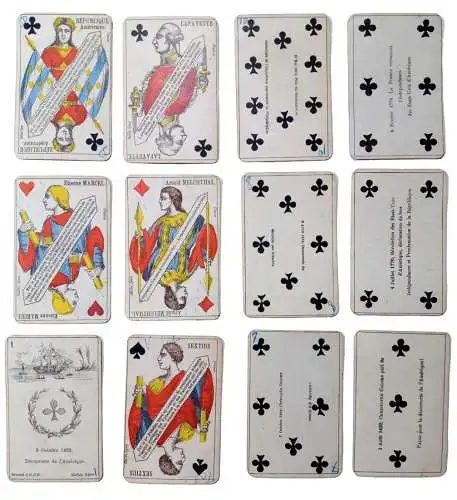 Jeu de Cartes Republicain - Romaine Francaise America Suisse / Kartenspiel / Card game / Spielkarten / carte d