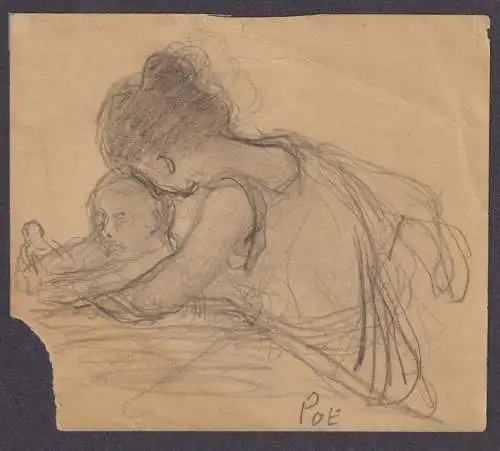 (Mutter und Kind / Mother and child) - Skizze sketch / Zeichnung drawing dessin
