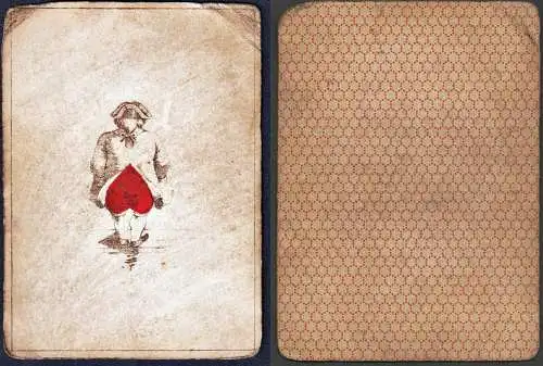 (Herz Ass) - Hearts cœur / playing card carte a jouer Spielkarte cards cartes