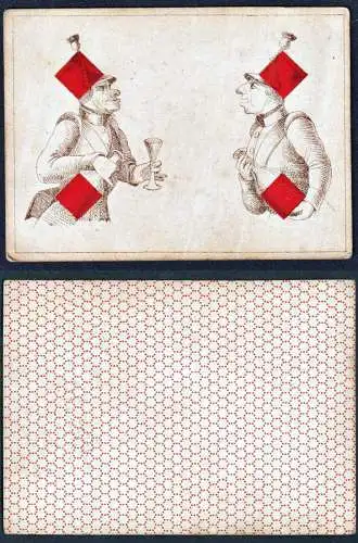 (Karo 4) - Diamonds carreau / playing card carte a jouer Spielkarte cards cartes