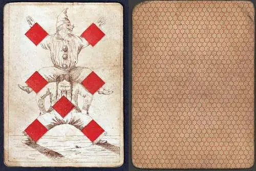 (Karo 7) - Diamonds carreau / playing card carte a jouer Spielkarte cards cartes