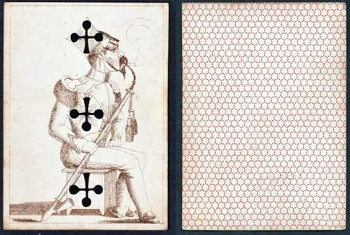 (Kreuz 3) - Clubs trefle / playing card carte a jouer Spielkarte cards cartes