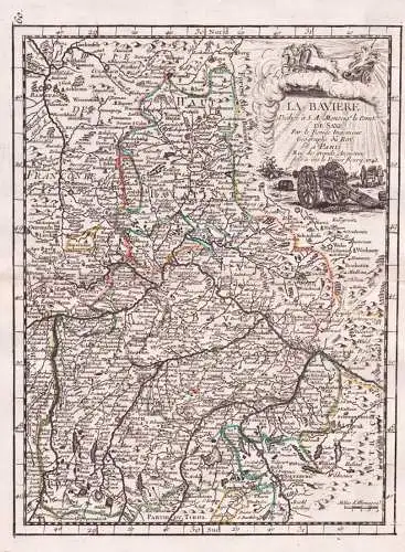 La Baviere - Bayern München Regensburg / Nürnberg Bamberg Kulmbach / Landshut Passau Eichstätt / Karte map