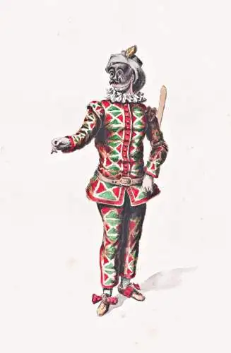 (Harlekin / Arlecchino / Harlequin) - Commedia dell'arte / Theater theatre