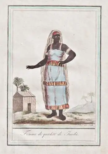 Femme de qualité de Juida. - Ouidah Benin West Africa Afrika Tracht costumes