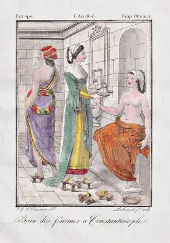 Bain de femmes a Constantinople - women's bath Constantinople Istanbul Turkey Türkei Tracht Trachten costume