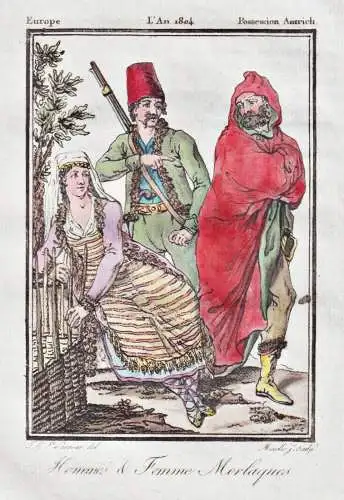 Hommes & Femme Morlaques - Morlachs Herzegovina Dalmatia Tracht Trachten costume