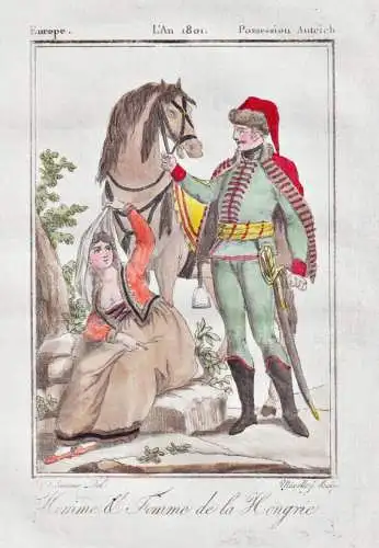 Homme & Femme de la Hongrie - Ungarn Hungary Tracht Trachten costume