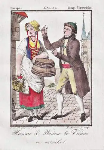 Homme & Femme de Vienne en Autriche - Wien Vienna Tracht Trachten costume