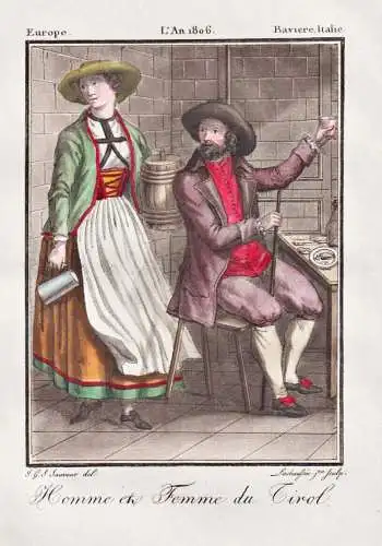 Homme et Femme du Tirol - Tirol Austria Österreich Tracht Trachten costume