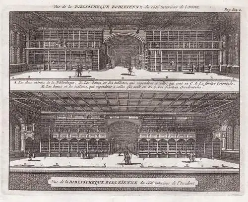 Vue de la Biblioteque Bodleienne... - Bodleian Library Oxford University England