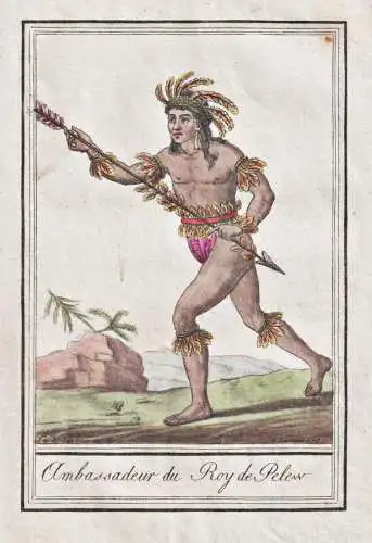 Ambassador du Roy de Pelew - Palau island Pacific Tracht Trachten costume